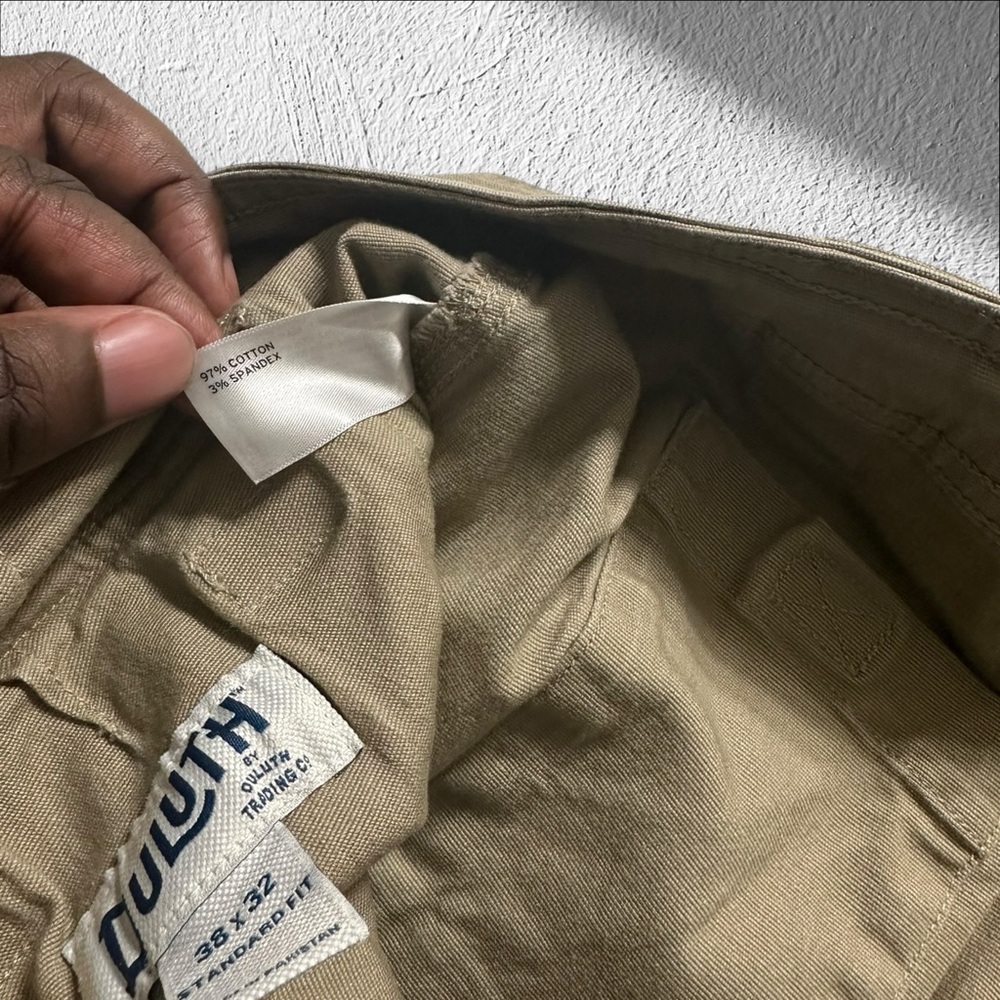 duluth trading flex fire hose cargo pants men’s 38x32 Beige relaxed fit outdoors - Picture 8 of 8